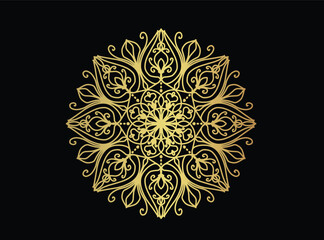 Simple Mandala Shapes for Coloring. Mandala Vector. Flower. Flower. Oriental. Book Pages. Outline.