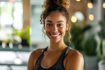 woman fitness trainer portrait