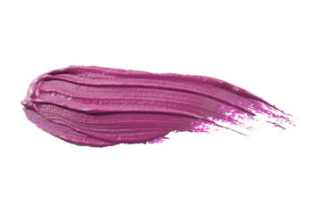 paint smear smudge swatch isolated on white background. Cream makeup texture. Colored cosmetic product brush stroke swipe sample