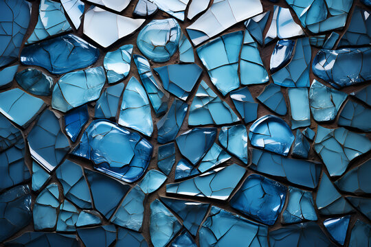 Shattered glass screen, Broken cracked grungy window
