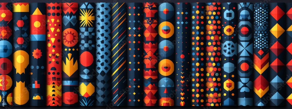 Poster harmony of infinite diversity: a captivating display of vibrant patterns