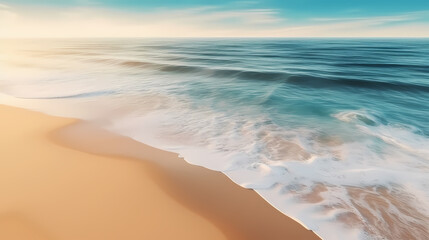 Panoramic natural landscape of beautiful beach