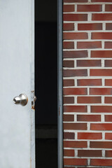 brick walls and steel doors