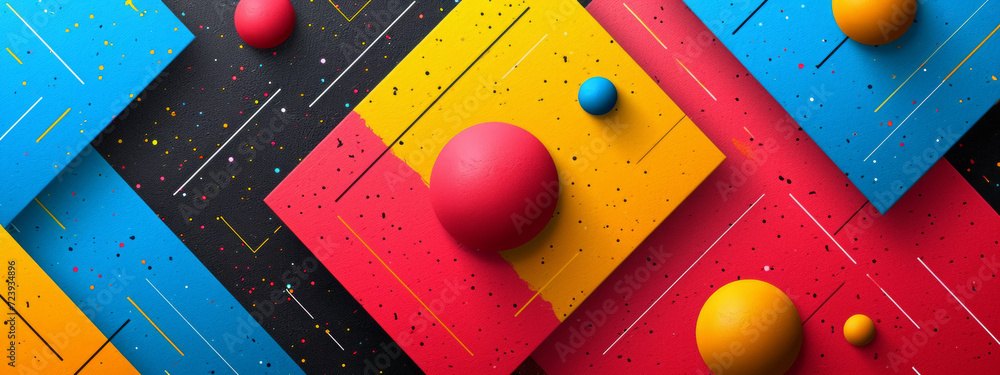 Aufkleber vibrant array: a mesmerizing collection of colorful balls on an artistic surface