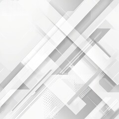 Abstract grey and white tech geometric corporate design background  