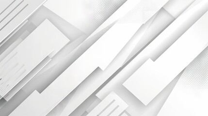Abstract grey and white tech geometric corporate design background  