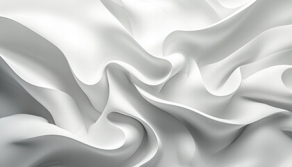 white cloth abstract wave background - obrazy, fototapety, plakaty