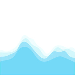 Beach view with waves