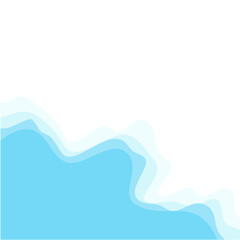 Beach view with waves