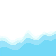 Beach view with waves