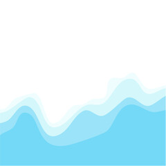 Beach view with waves