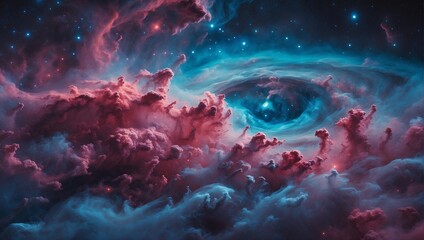 Fototapeta na wymiar a photo that captures the ethereal beauty of a nebula