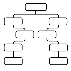 Obraz premium Organization Chart vektor illustration