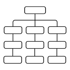 Organization Chart vektor illustration