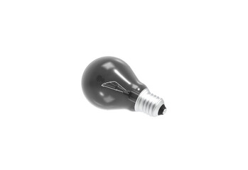 Bulb side view without shadow 3d render