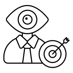 Premium download icon of target person
