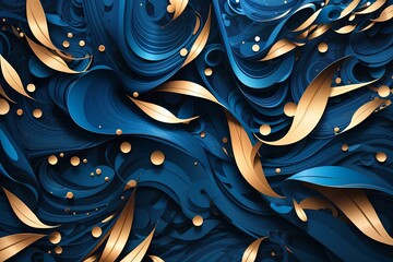 Abstract Colorful Wavy Object Background, created by ai generated