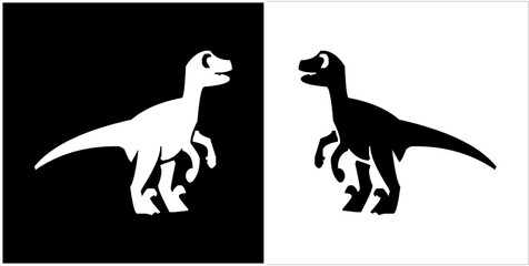 Illustration vector graphics of dinosaur icon