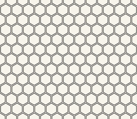 Vector seamless pattern. Repeating geometric elements. Stylish monochrome background design.