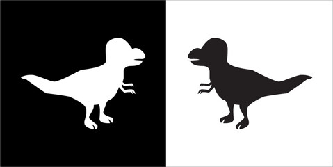 Illustration vector graphics of dinosaur icon © Sempulur