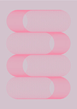 Abstract Line compositions. Poster. Background. Dynamic colors.