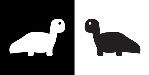 Illustration vector graphics of dinosaur icon © Sempulur