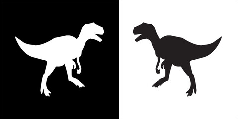 Illustration vector graphics of dinosaur icon