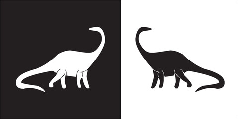 Illustration vector graphics of dinosaur icon