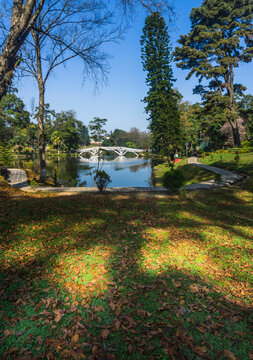 Ward's Lake aka Nan Polok in Shillong during autumn