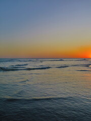 atardecer en el mar