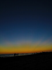 atardecer en el mar