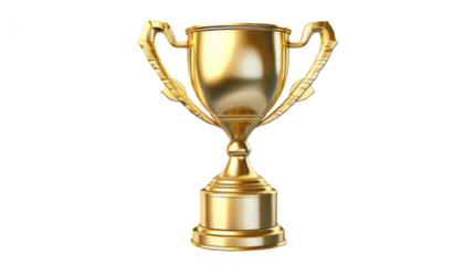 Trophy and Ribbon. Isolated on a white background png like
