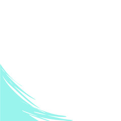 Paint brush corner border