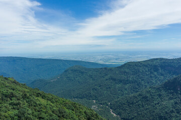 Landscape of Khasi Jaintia Hills Meghalaya India