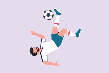 Sports concept. Colored flat vector illustration isolated.