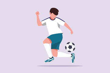 Sports concept. Colored flat vector illustration isolated.