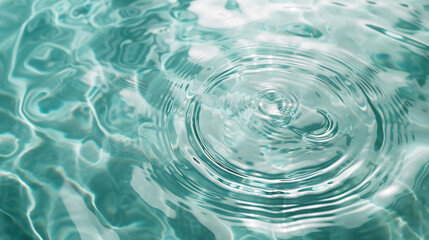 Water surface with rings. 