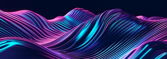 modern and futuristic horizontal blue  abstract wave background, data pixel, code, web technology, Data Flow and Coding Patterns, Information  Connection. Equalizer, music, frequency, hertz, hd