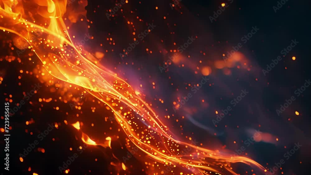 Poster vibrant flames dance and flicker in perfect harmony their seemingly random movements transforming in