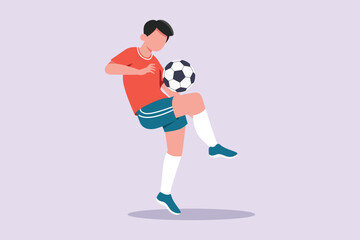 Sports concept. Colored flat vector illustration isolated.