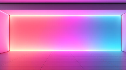 Fototapeta premium 3D space, light shining from above, empty room