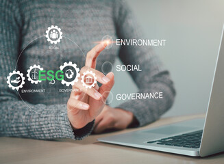 Investment business ideas on environmental governance, ESG, social business strategy, environment,...