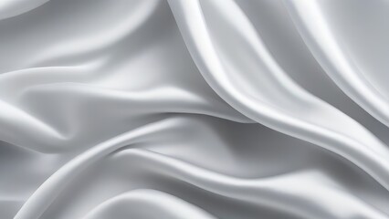 Obraz premium White gray satin texture that is white silver fabric silk panorama background with beautiful soft blur pattern natural