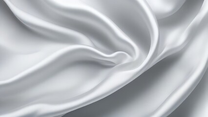 Obraz premium White gray satin texture that is white silver fabric silk panorama background with beautiful soft blur pattern natural