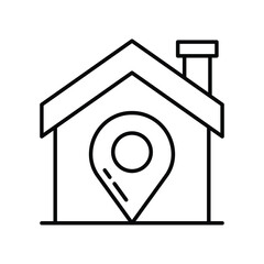  Home Location icon vector stock illustration