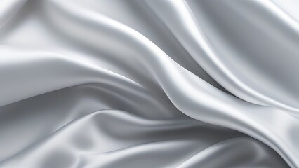 Obraz premium White gray satin texture that is white silver fabric silk panorama background with beautiful soft blur pattern natural