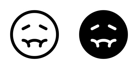 Editable sick, nauseous face vector icon. Part of a big icon set family. Perfect for web and app interfaces, presentations, infographics, etc