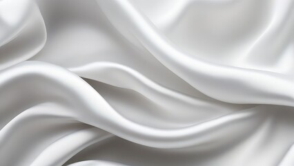 Obraz premium White gray satin texture that is white silver fabric silk panorama background with beautiful soft blur pattern natural