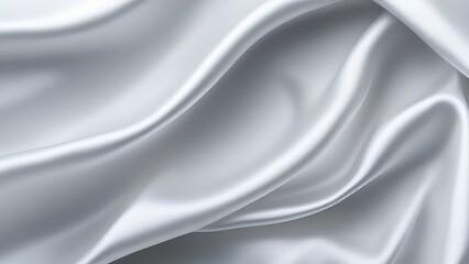 White gray satin texture that is white silver fabric silk panorama background with beautiful soft blur pattern natural