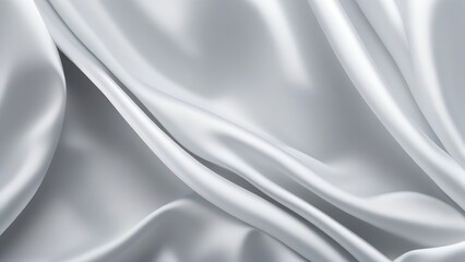 Obraz premium White gray satin texture that is white silver fabric silk panorama background with beautiful soft blur pattern natural